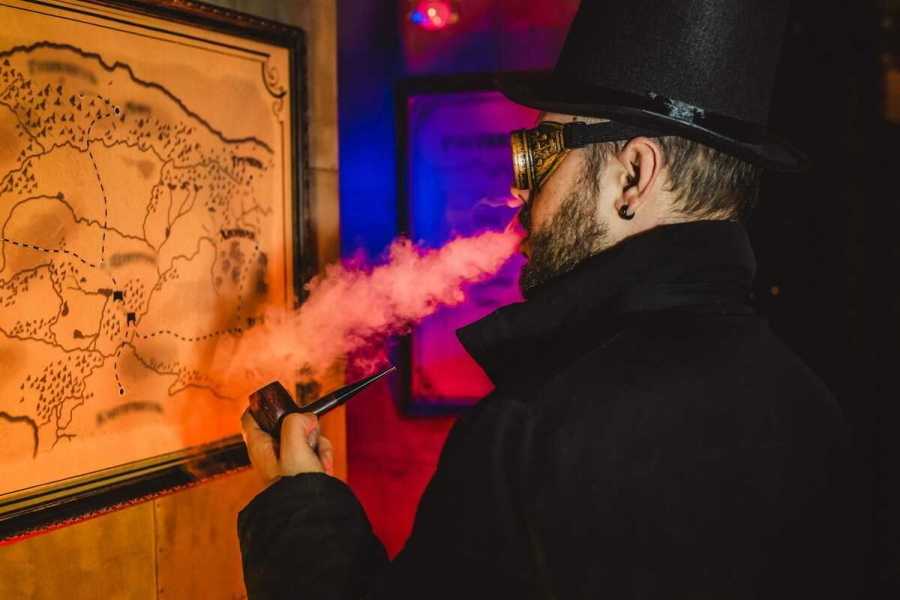 Квест в реальности Стимпанк: угнанный поезд от компании Клаустрофобия Квест в реальности Стимпанк: угнанный поезд от компании Клаустрофобия